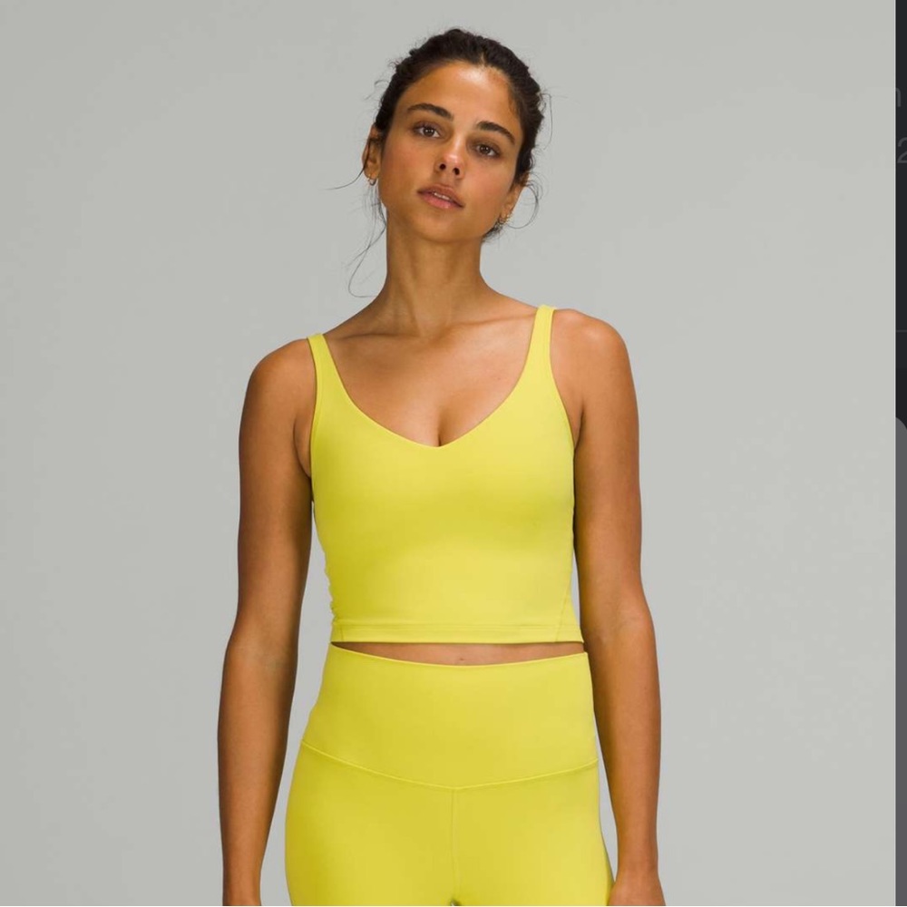 Lululemon Athletica Yellow Tank Top